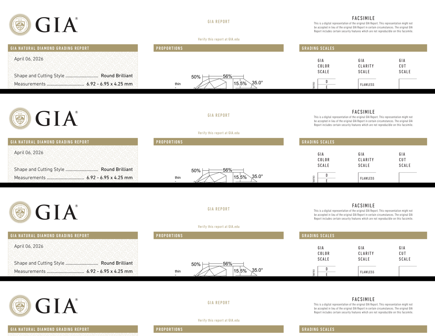 GIA Certificate