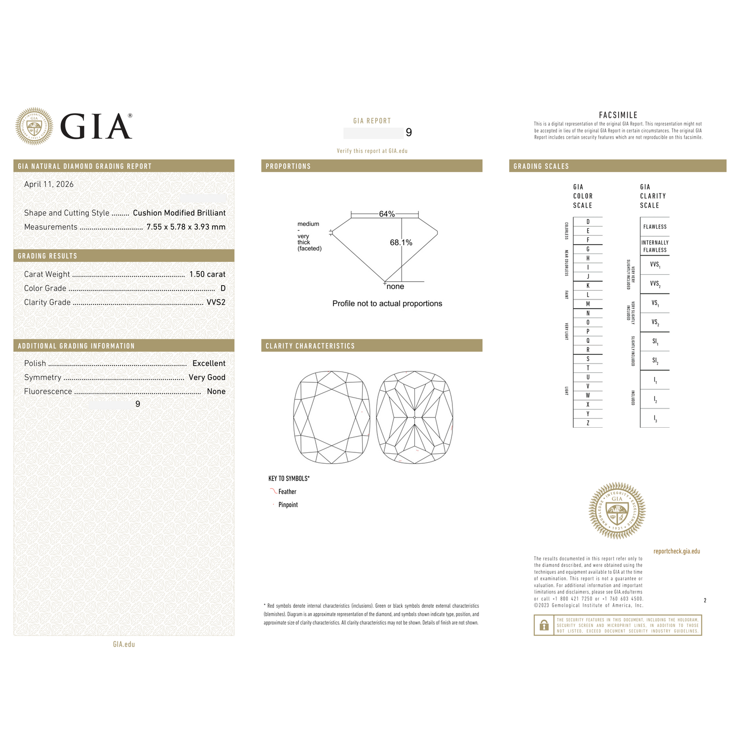 GIA Certificate
