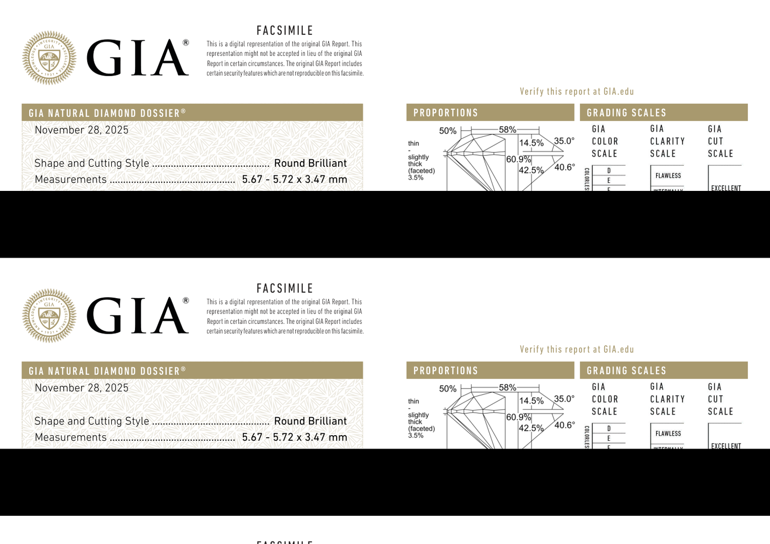 GIA Certificate