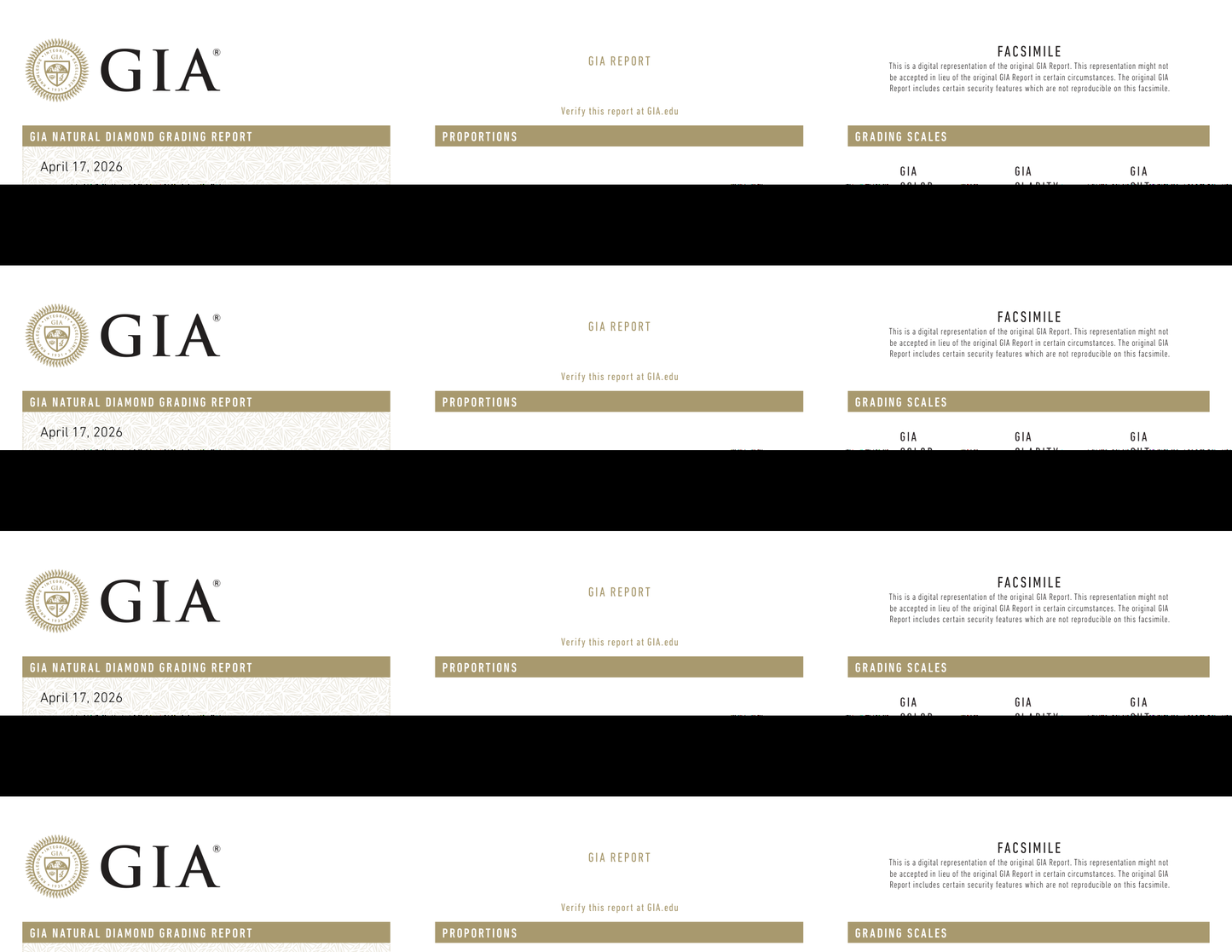 GIA Certificate