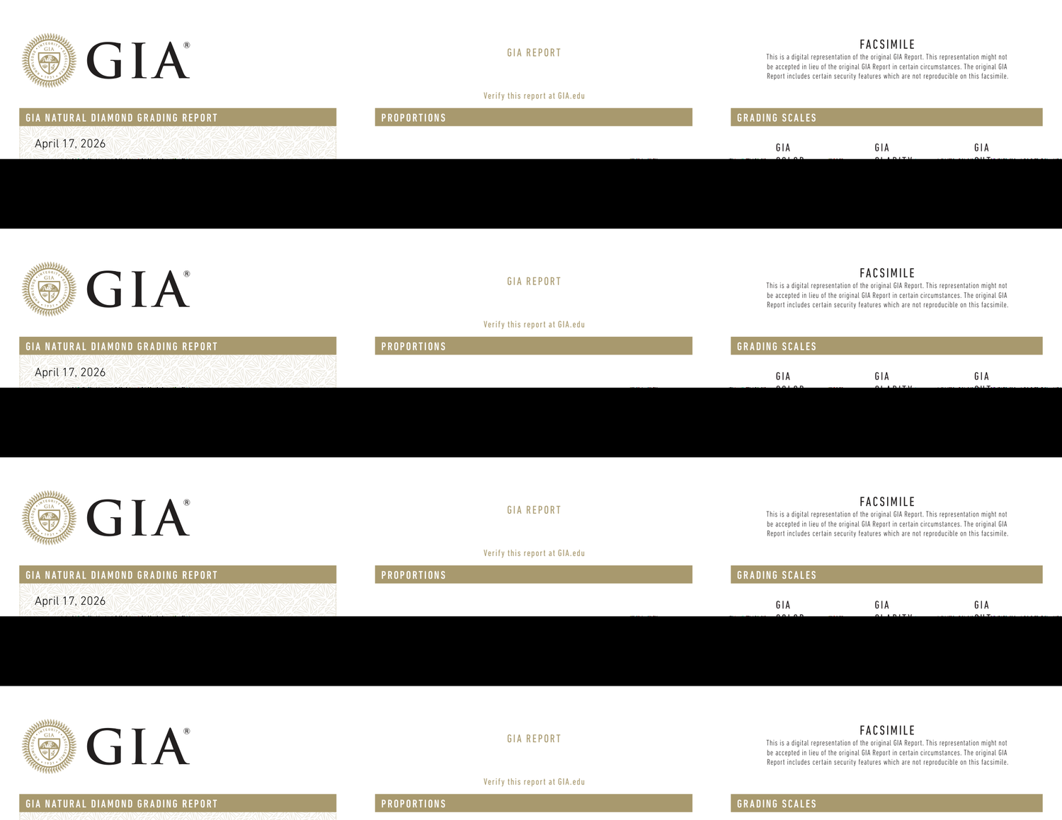 GIA Certificate