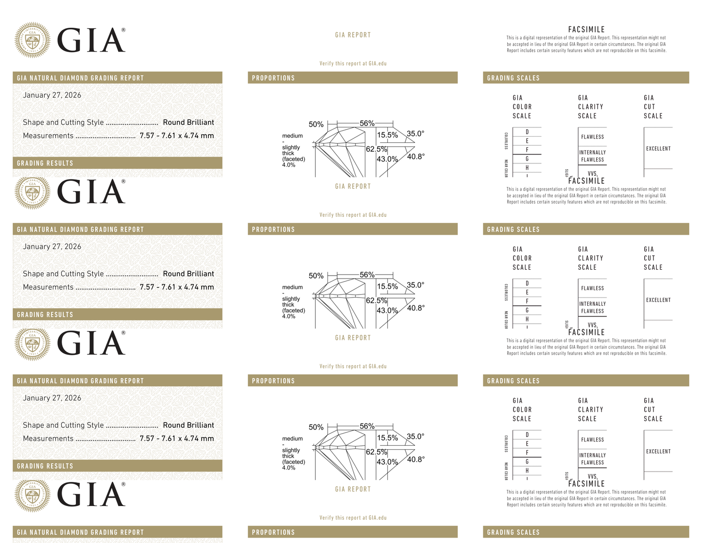 GIA Certificate