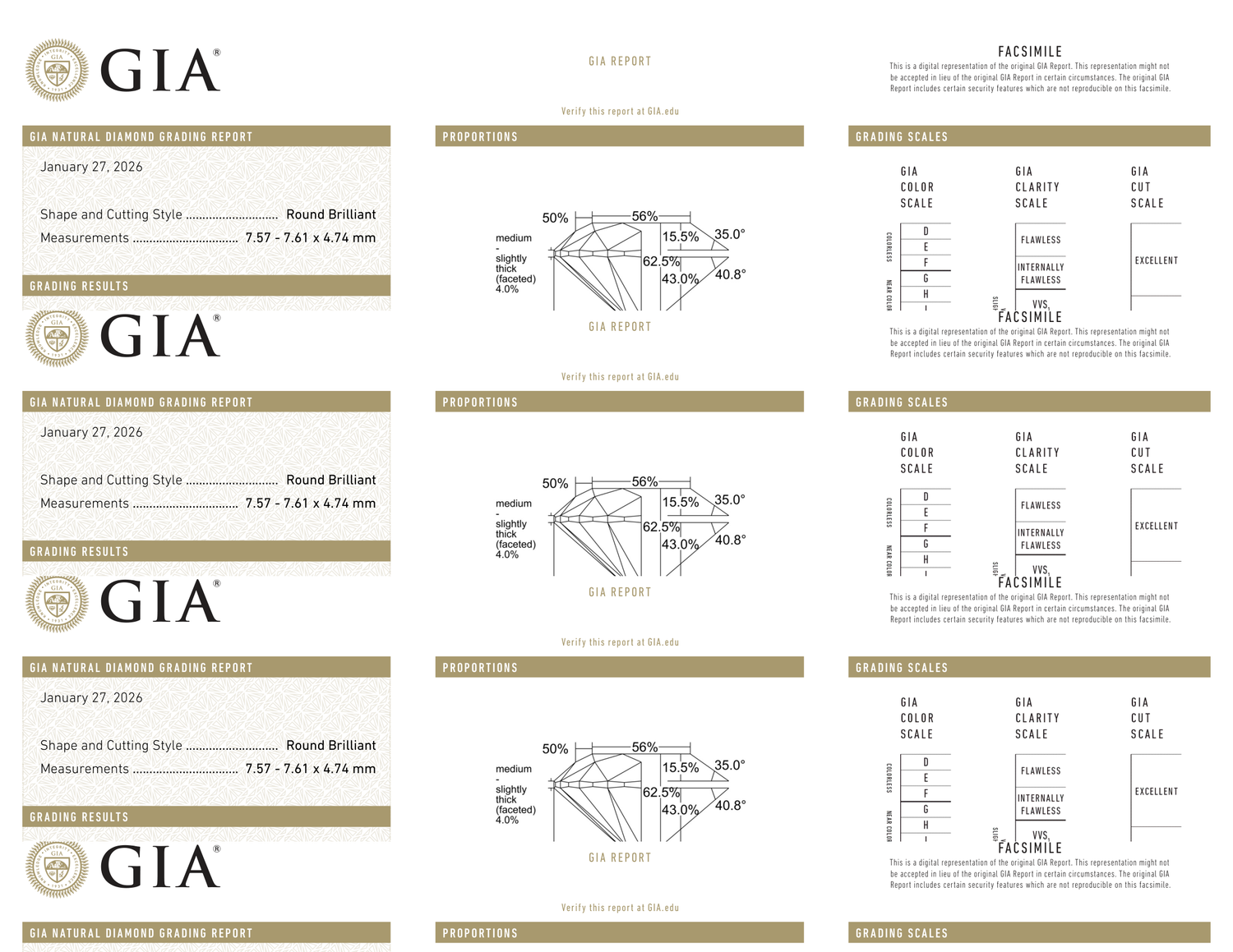 GIA Certificate