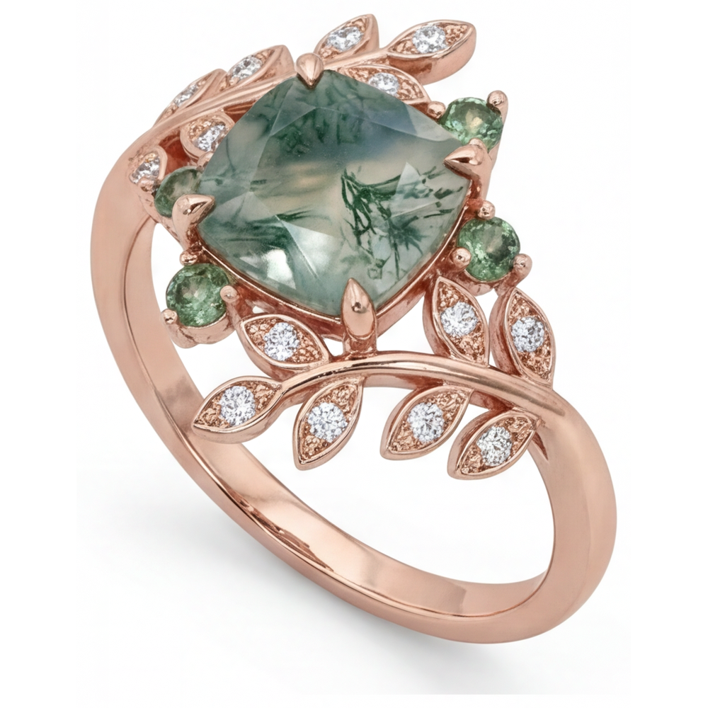 Brilliant Precious Stone Ring 3.0 ct – side view