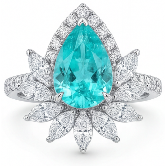 Handcrafted Halo Setting Ring 5 ct – main view
