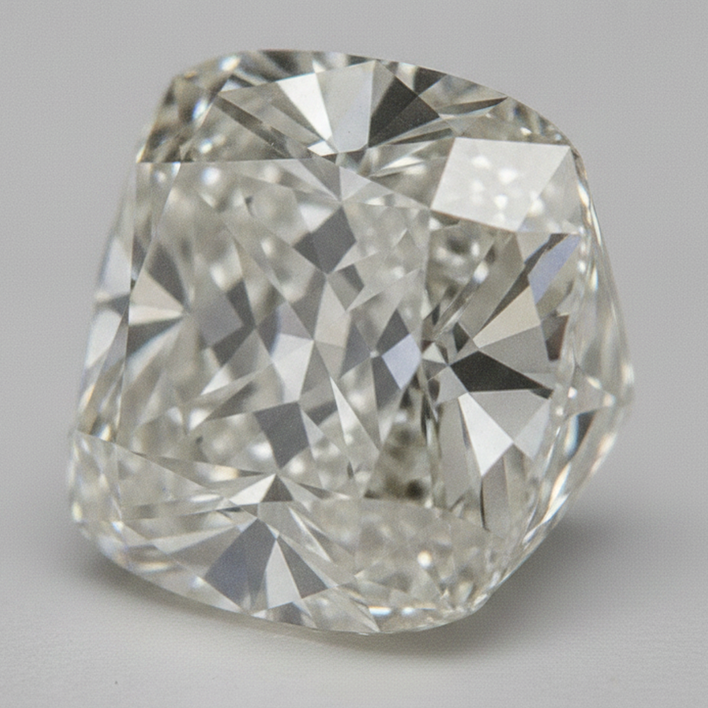 Old Miner Cushion Cut Genuine 6 Carat Real Loose Diamond F VS1