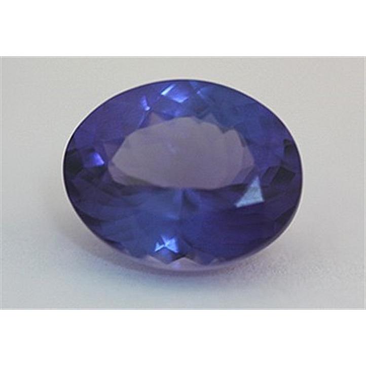 Authentic Blue Sapphire Loose Sapphires Natural 3.9 ct 14K White Gold – main view