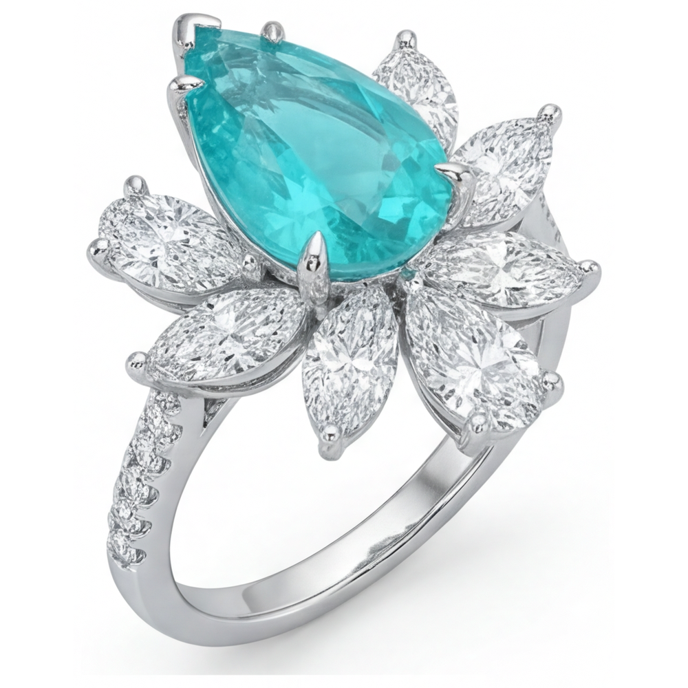 Radiant Accent Solitaire Ring 1.75 ct – angle view
