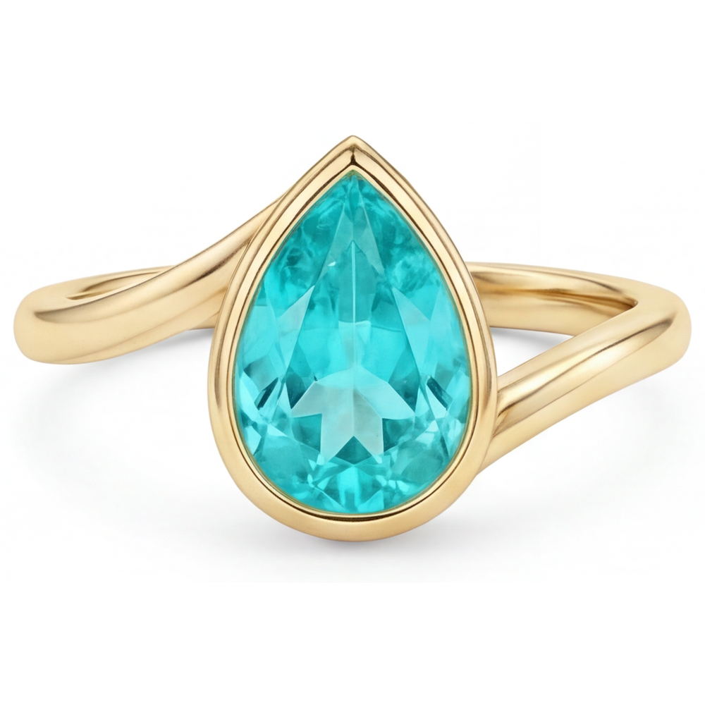 Handcrafted Colored Stone Ring 2.50 ct – angle view
