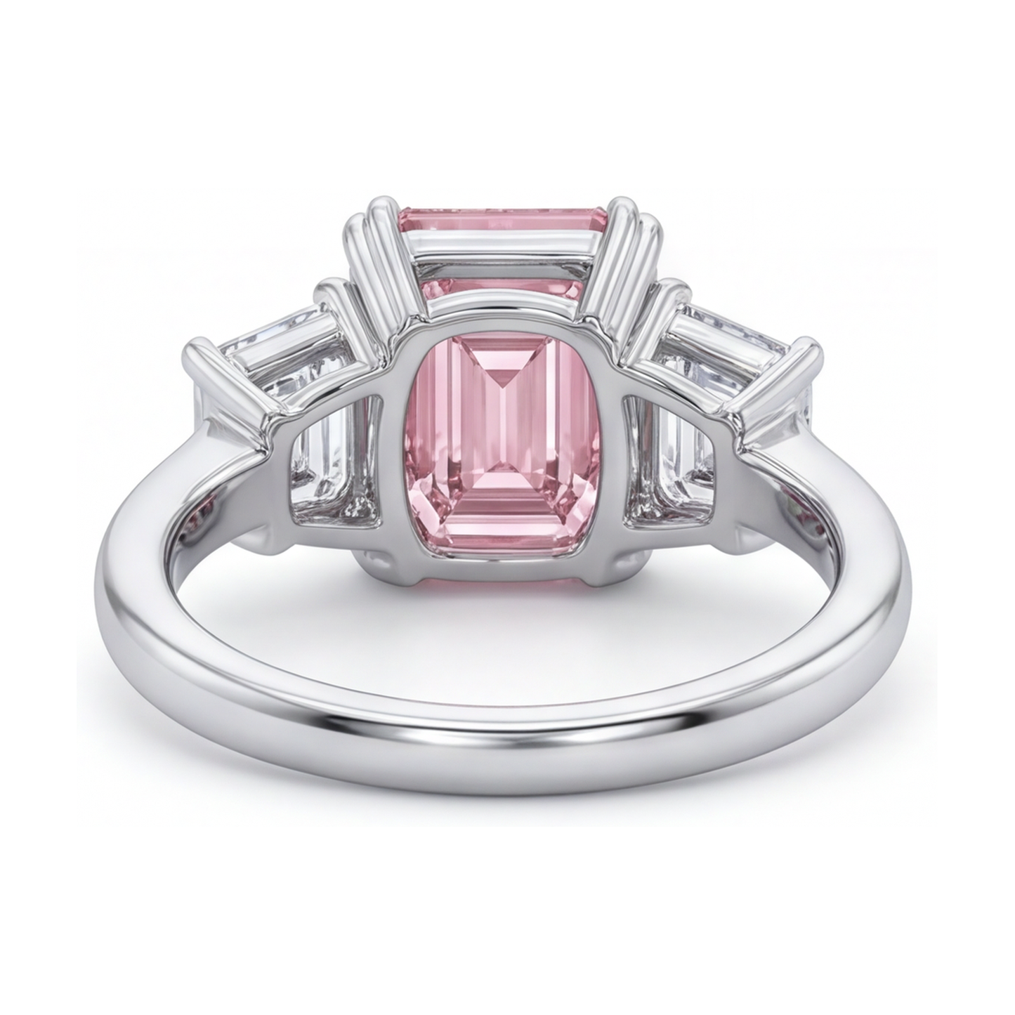 Pink Diamond Ring 4 Carat Emerald