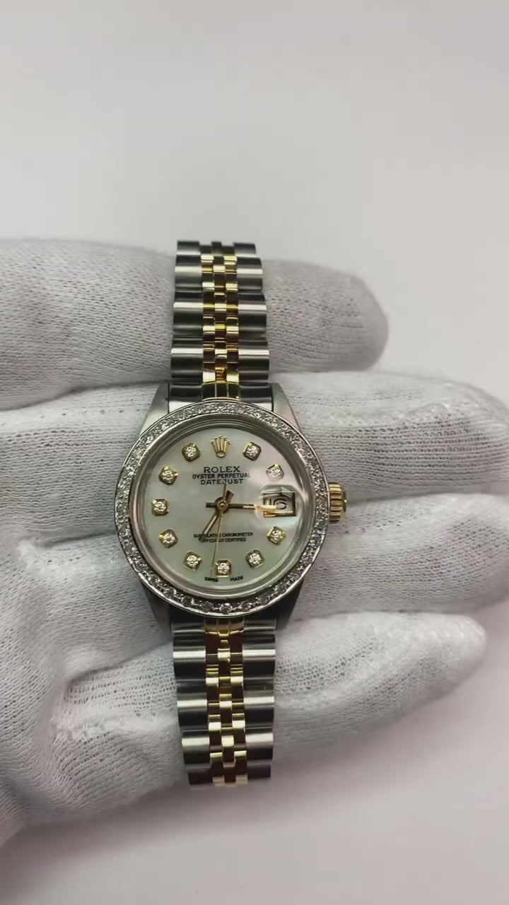 Rolex Date-just Ladies 26mm 18k Yellow Gold & Steel Ladies Watch