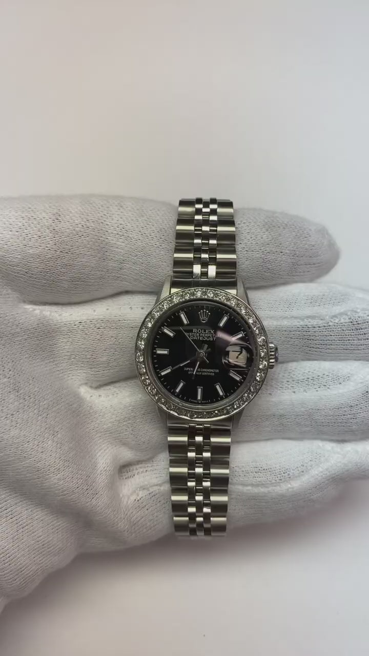 Black rolex diamond best sale