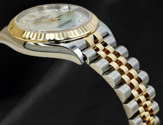 Rolex 278273 Datejust 31 mm White Mother Of Pearl Diamond Dial Two Tone Watch