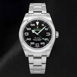 Rolex Air-King 116900 40mm Bloodhound Black Dial Stainless Steel Watch