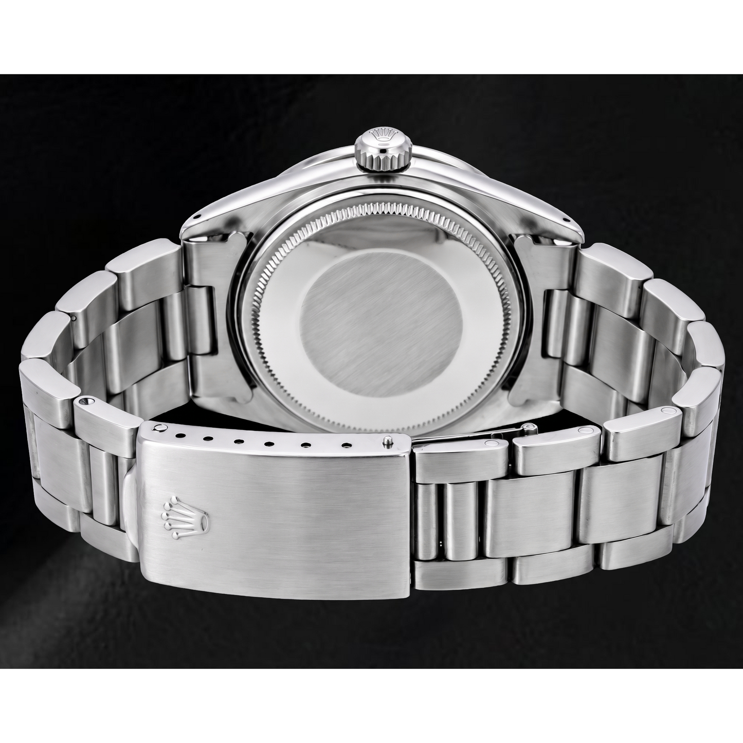 Rolex Date 14203 34mm Blue Stick Dial Stainless Steel Watch