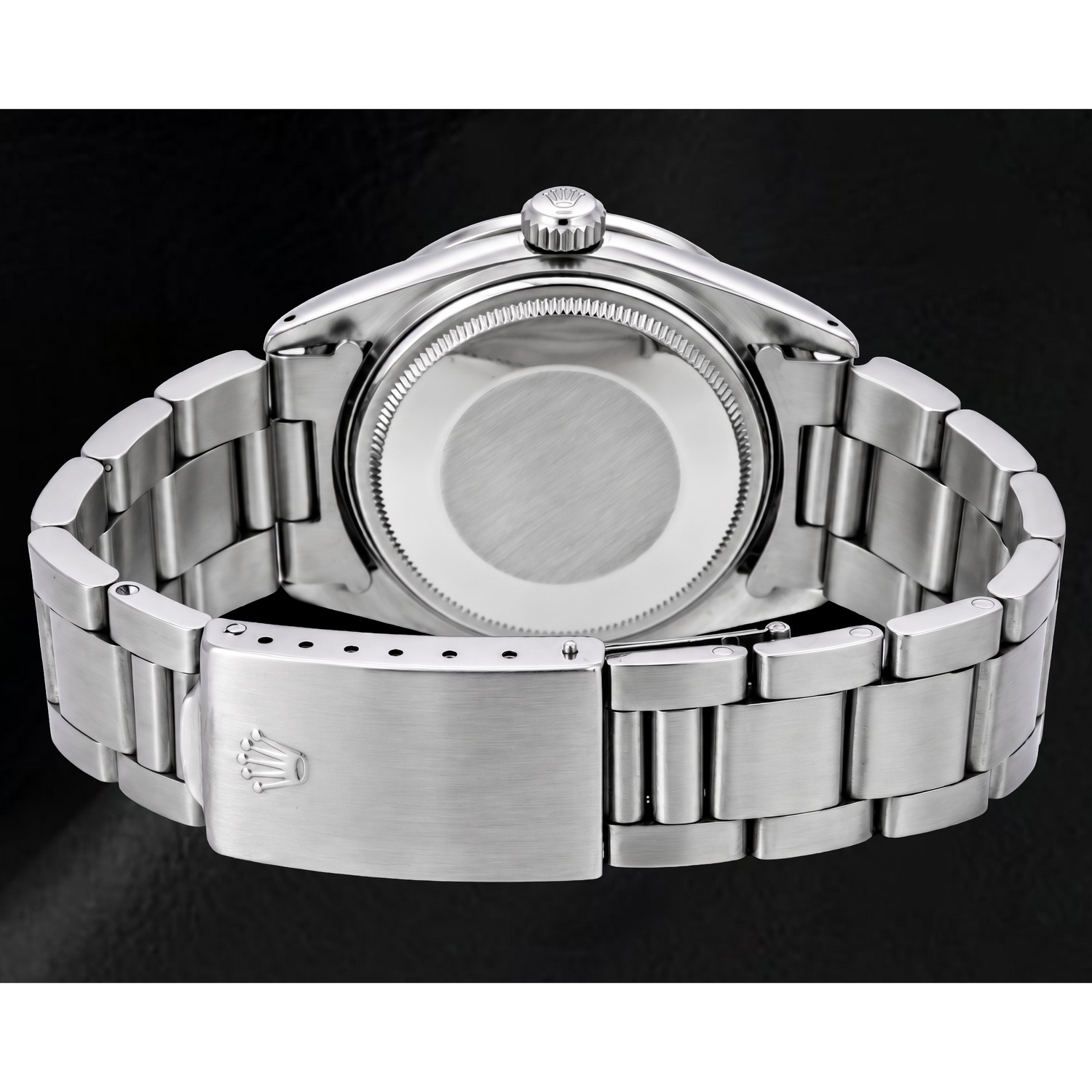 Rolex Date 14203 34mm Blue Stick Dial Stainless Steel Watch