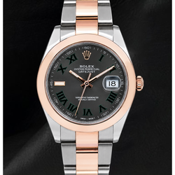 Rolex Datejust 126301 41mm Gray Roman Dial Two Tone Watch