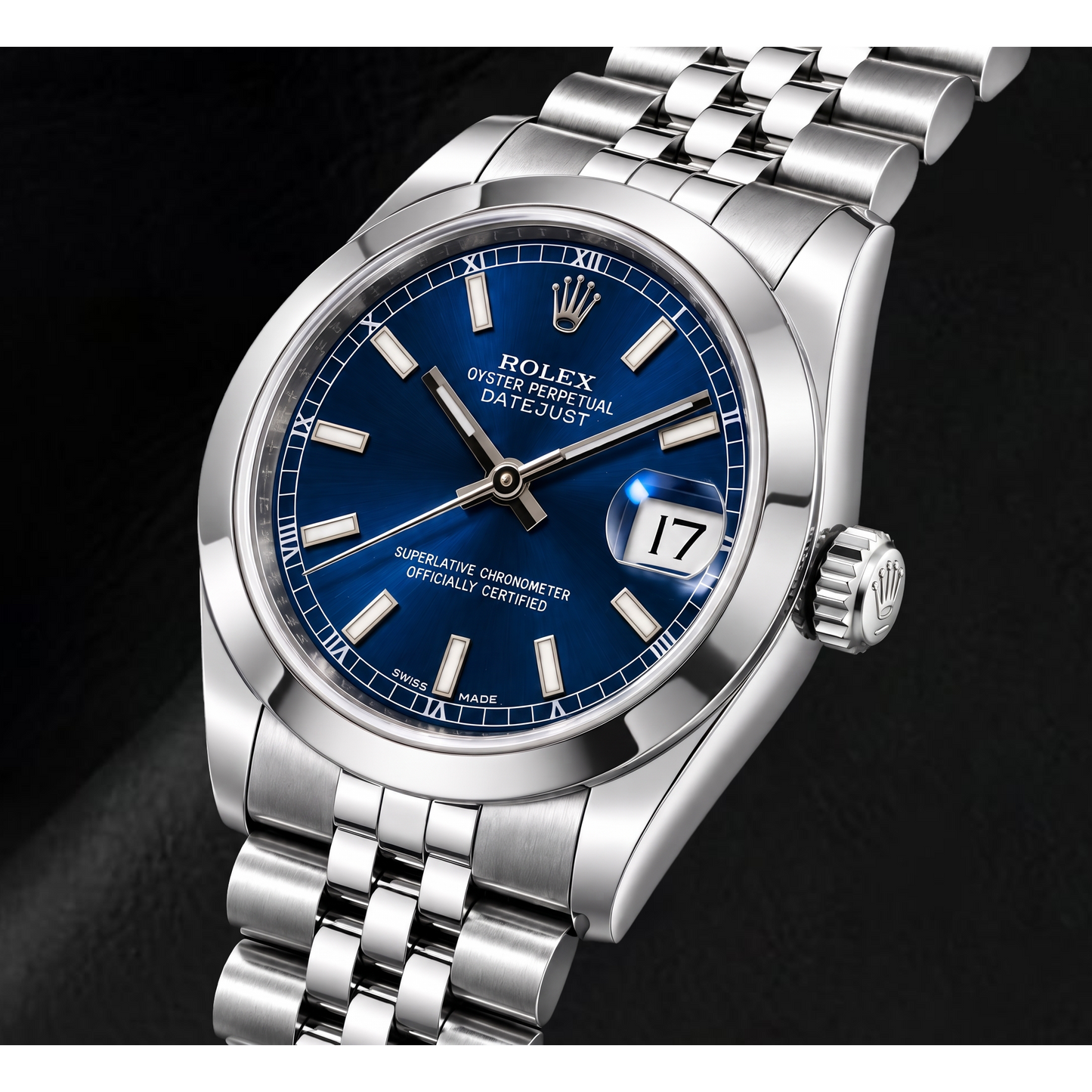 Rolex Datejust 178240 31mm Blue Luminous Dial Stainless Steel Watch