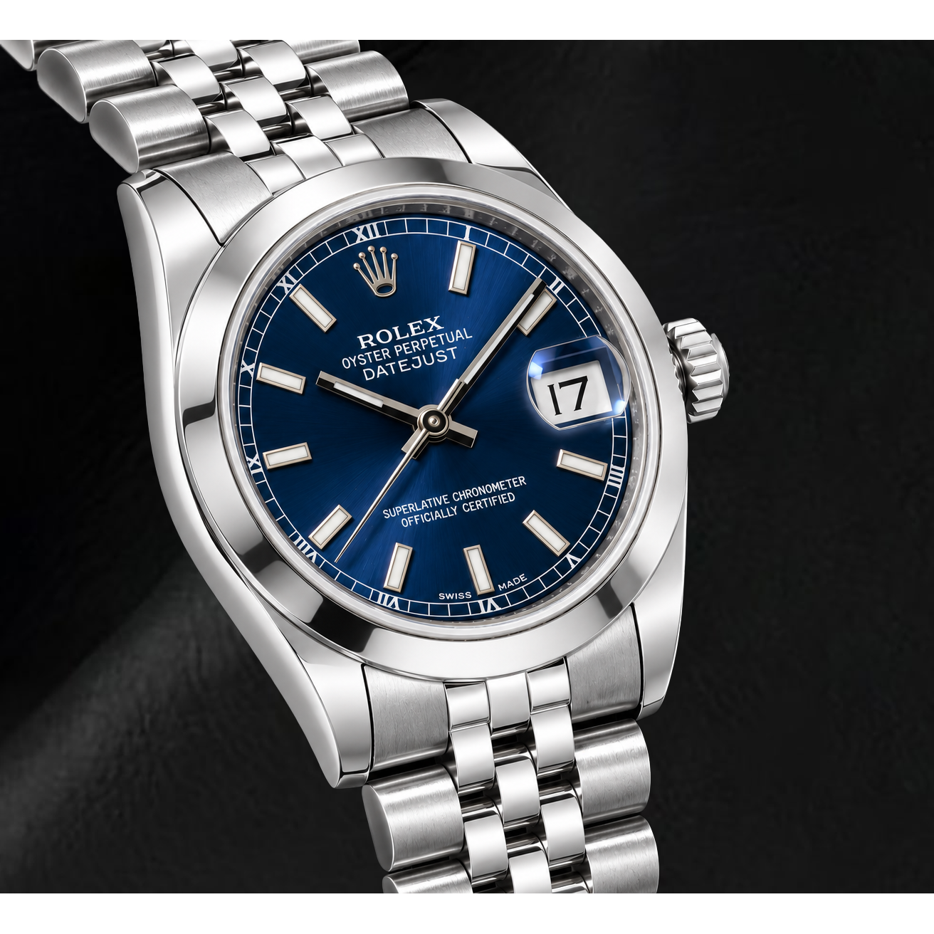 Rolex Datejust 178240 31mm Blue Luminous Dial Stainless Steel Watch