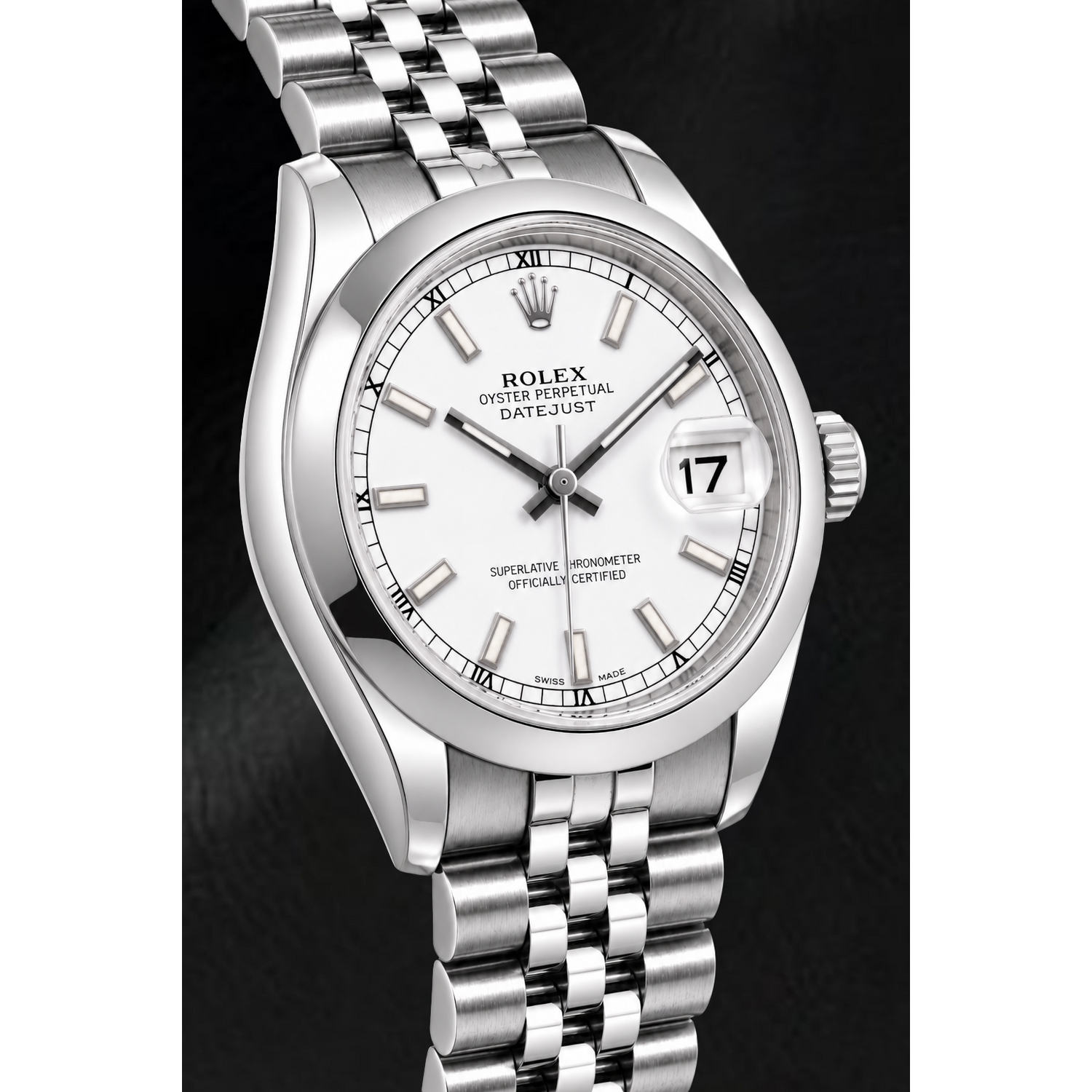 Rolex Datejust 178240 31mm White Luminous Dial Stainless Steel Watch