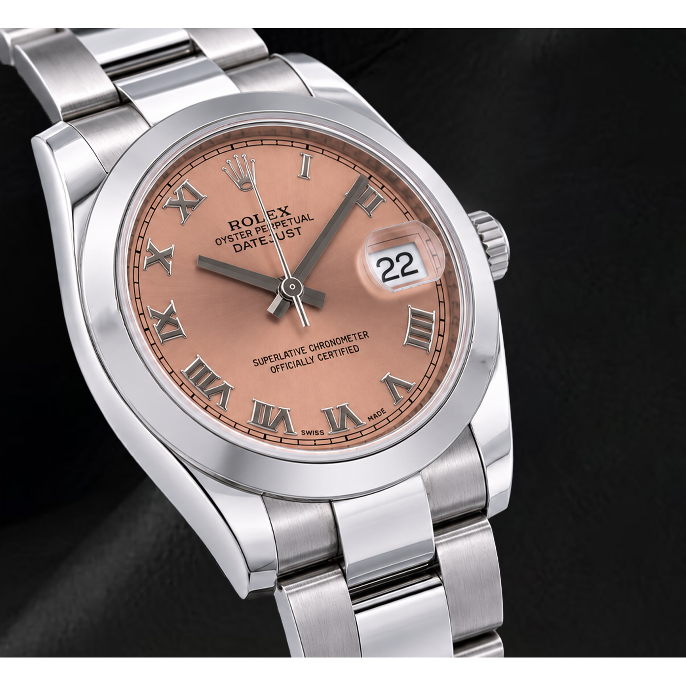 Rolex Datejust 178240 Salmon Roman Dial 31mm Stainless Steel Watch