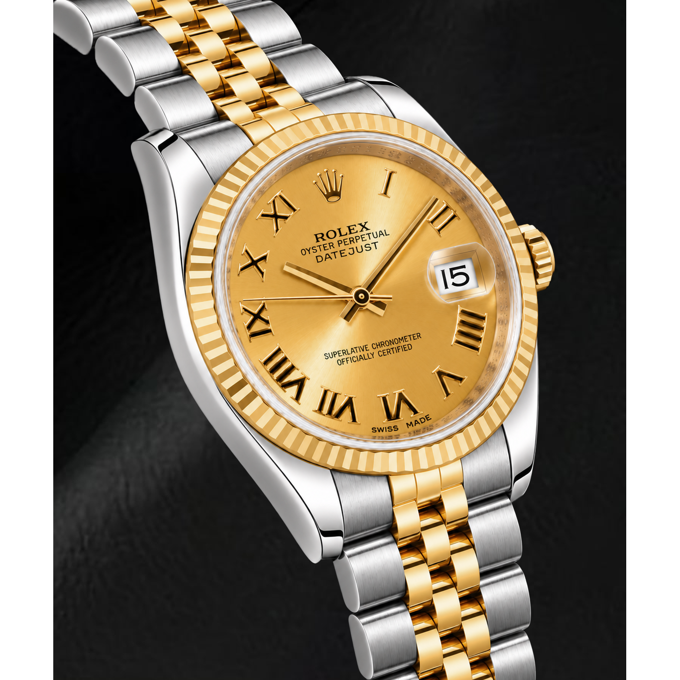 Rolex Datejust 178273 31mm Champagne Roman Dial Two Tone Watch