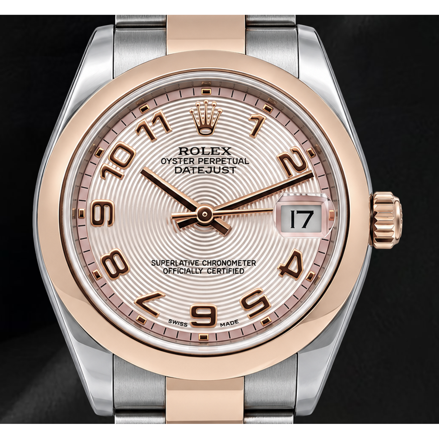 Rolex Datejust 31mm 178241 Pink Arabic Dial Two Tone Watch