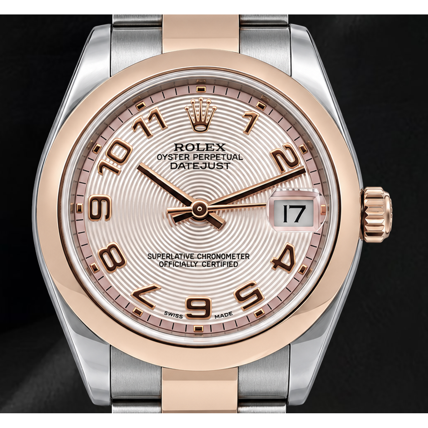 Rolex Datejust 31mm 178241 Pink Arabic Dial Two Tone Watch
