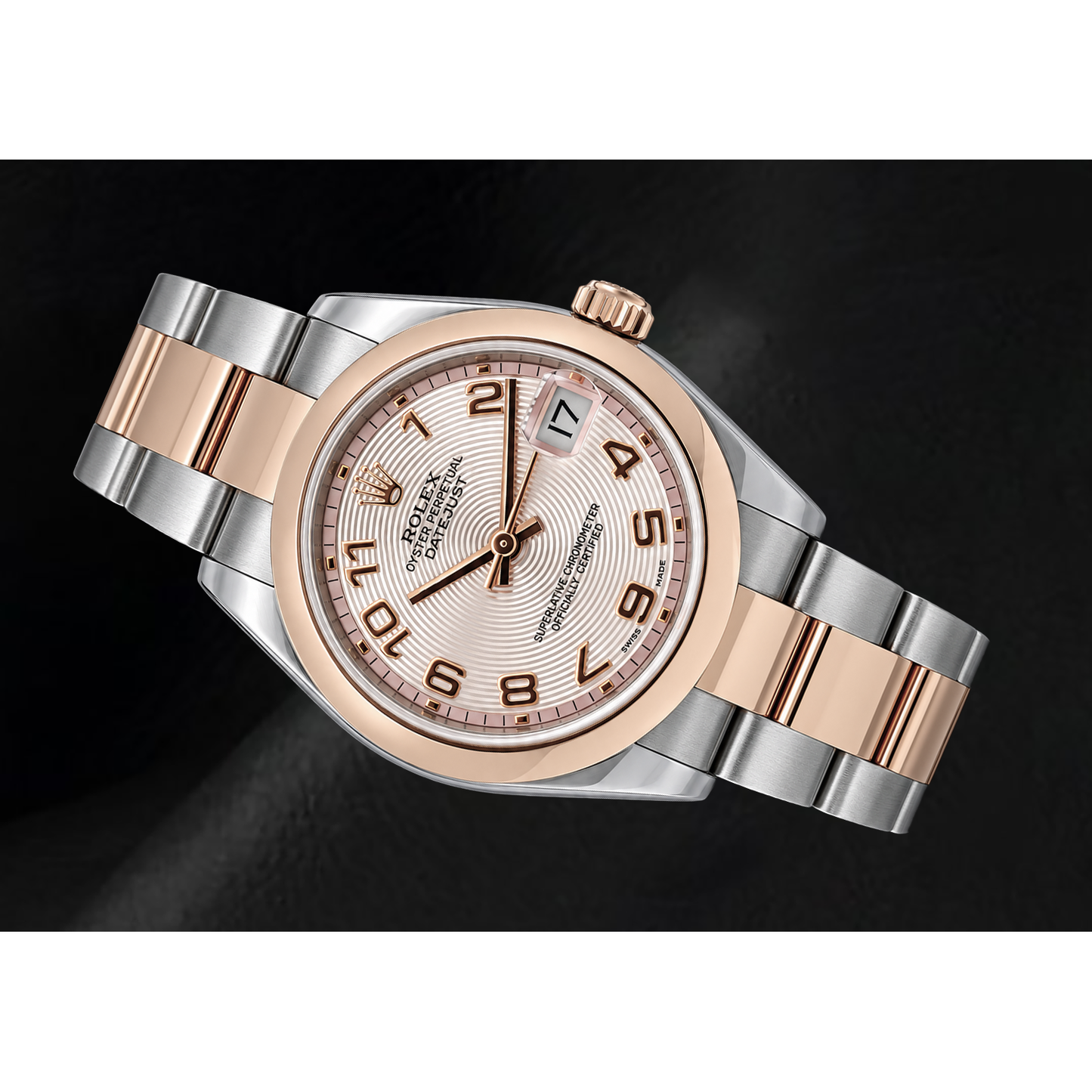 Rolex Datejust 31mm 178241 Pink Arabic Dial Two Tone Watch