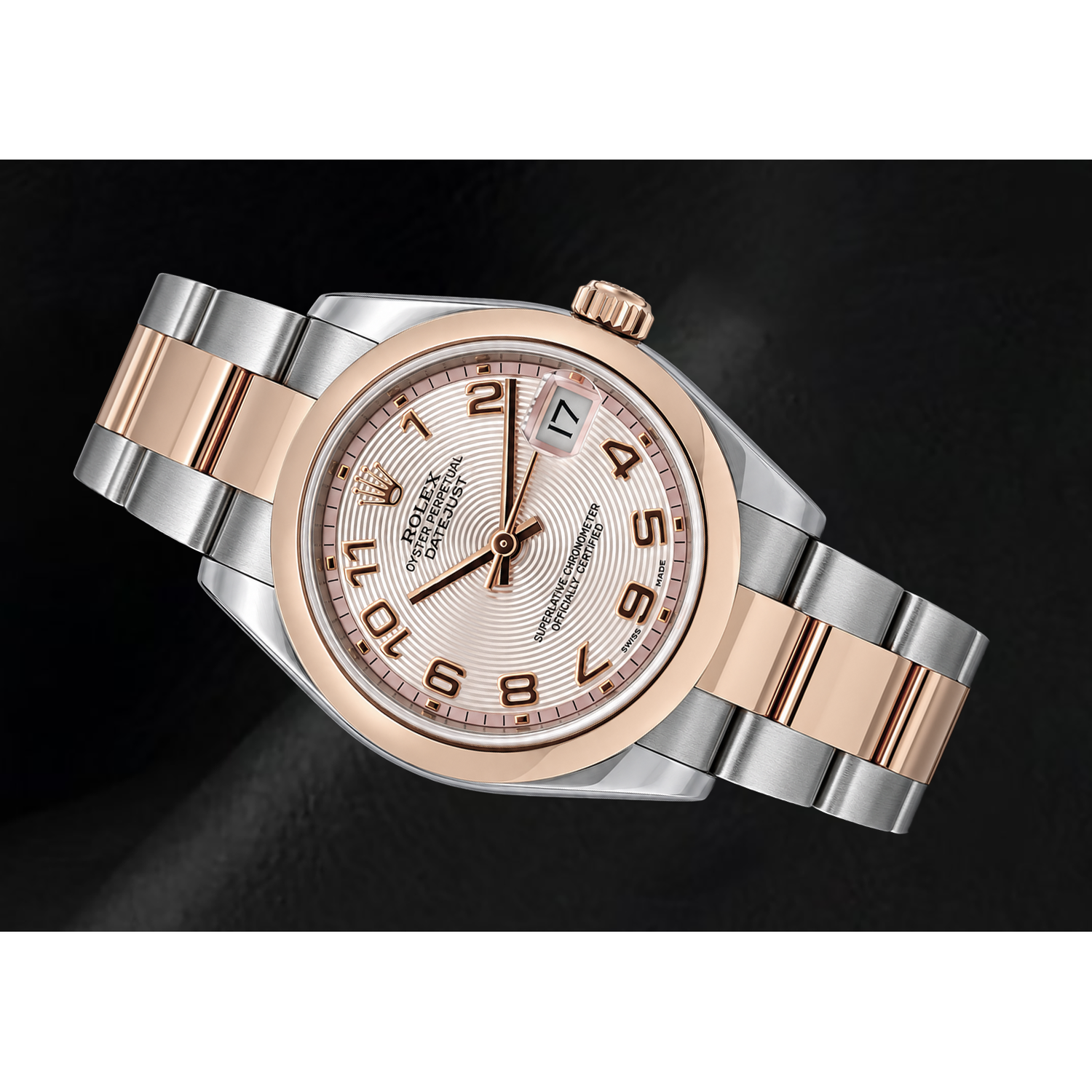 Rolex Datejust 31mm 178241 Pink Arabic Dial Two Tone Watch