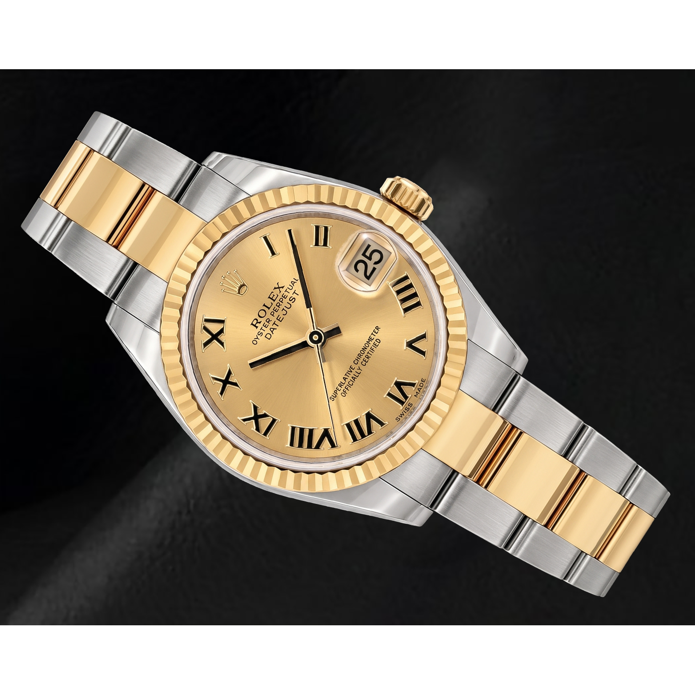 Rolex Datejust 31mm 178243 Champagne Roman Dial Two Tone Watch