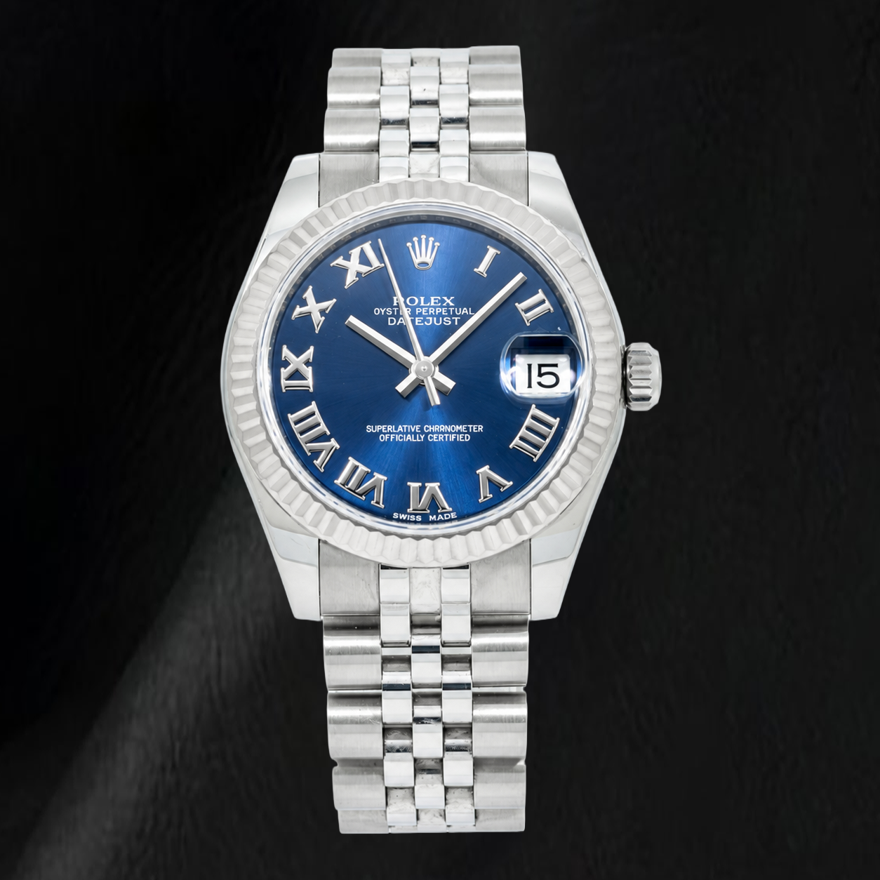Rolex Datejust 31mm 178274 Blue Roman Dial Stainless Steel Watch