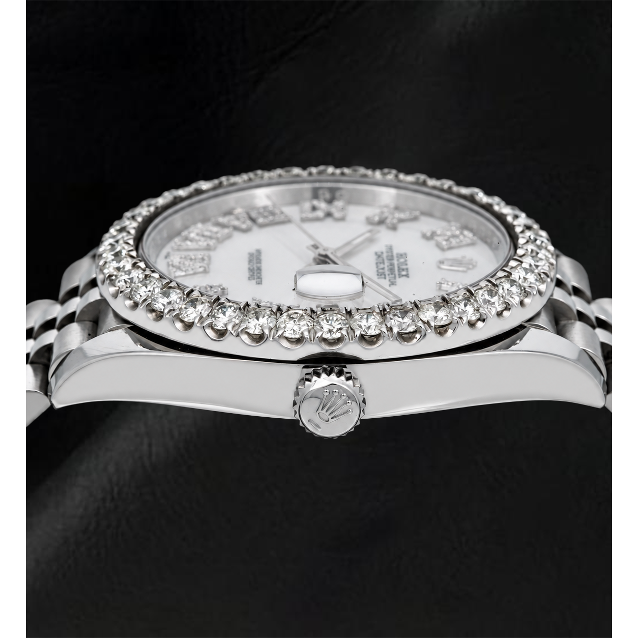 Rolex Datejust 41mm 126300 White Mother of Pearl Roman Diamond Dial Watch