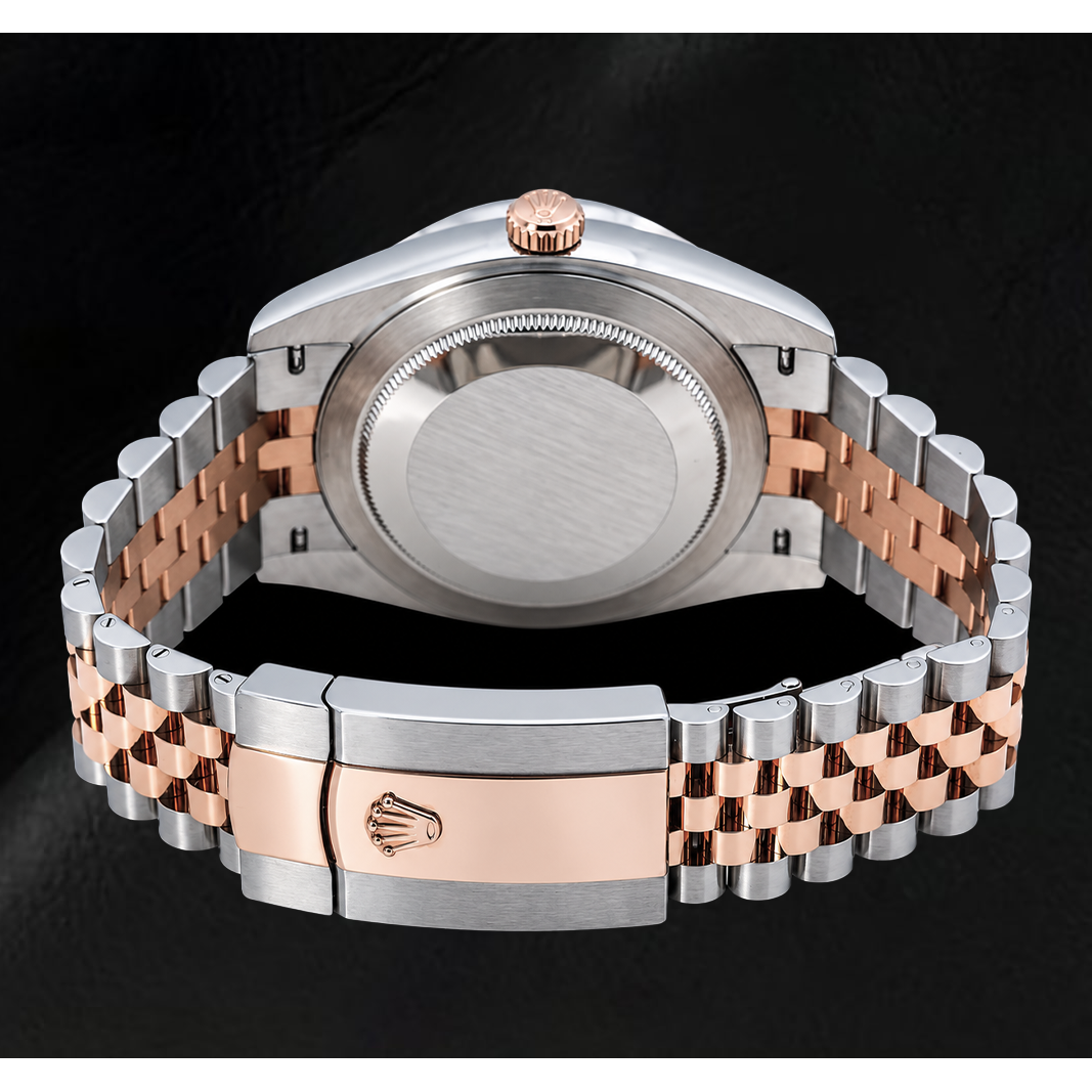 Rolex Datejust 41mm 126331 Diamond Paved Rainbow Eastern Arabic Dial Two Tone Watch