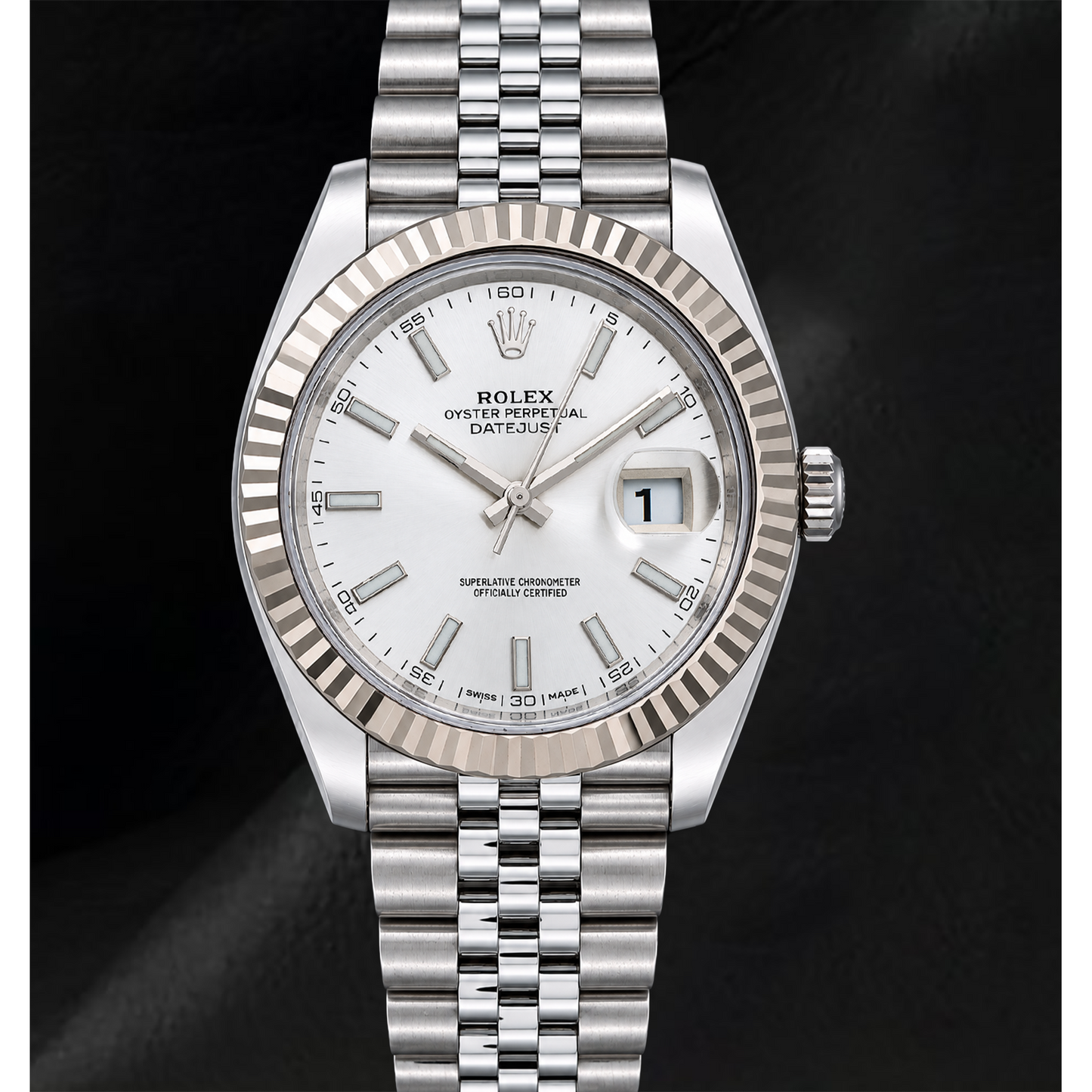 Rolex Datejust 41mm 126334 Silver Dial Gold and Stainless Steel Watch