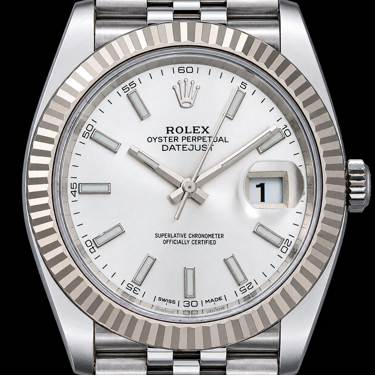 Rolex Datejust 41mm 126334 Silver Dial Gold and Stainless Steel Watch