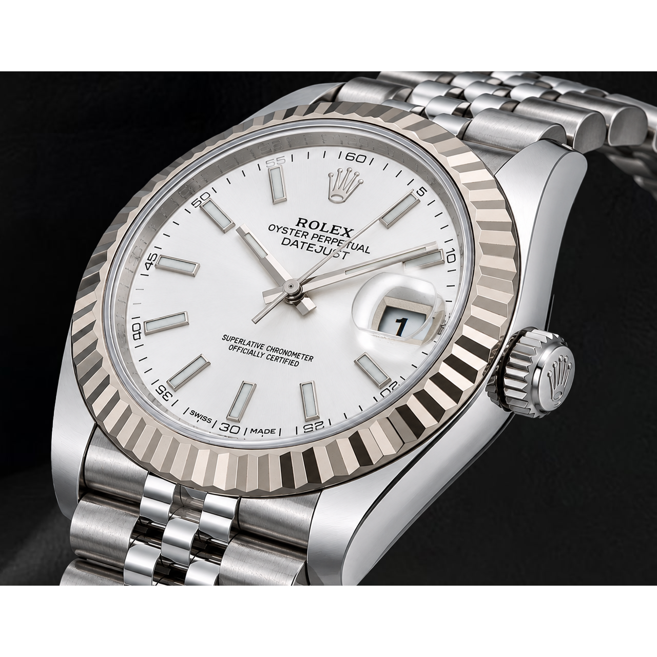 Rolex Datejust 41mm 126334 Silver Dial Gold and Stainless Steel Watch