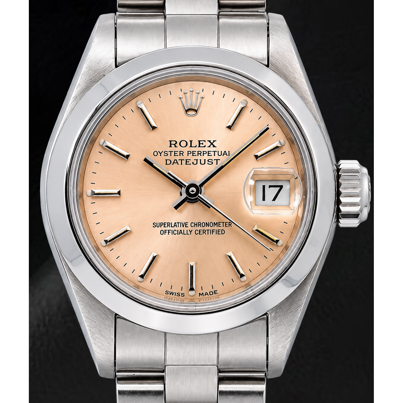 Rolex Datejust 69160 26mm Sundust Stick Dial Stainless Steel Watch