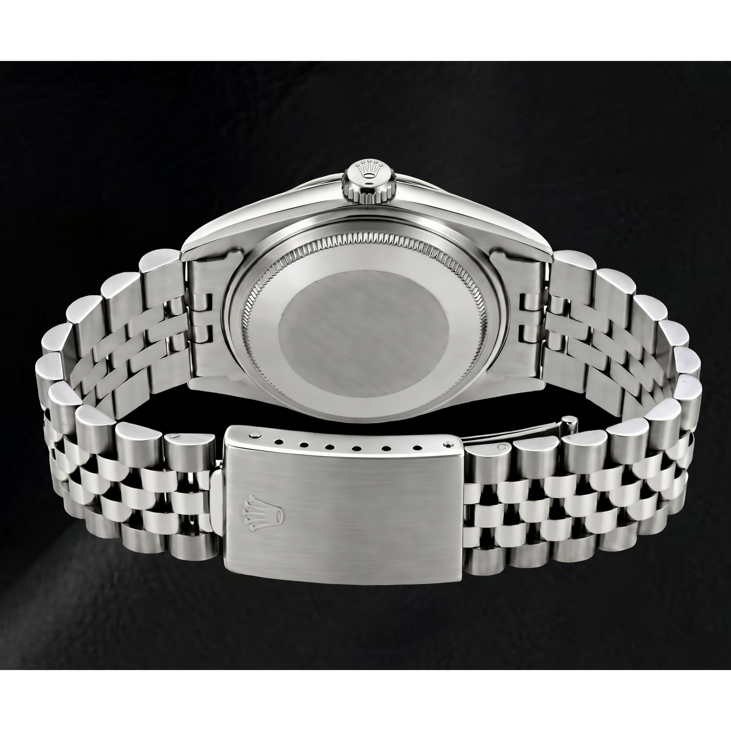 Rolex Datejust 69174 26mm Black Mother of Pearl Diamond Dial Stainless Steel Watch