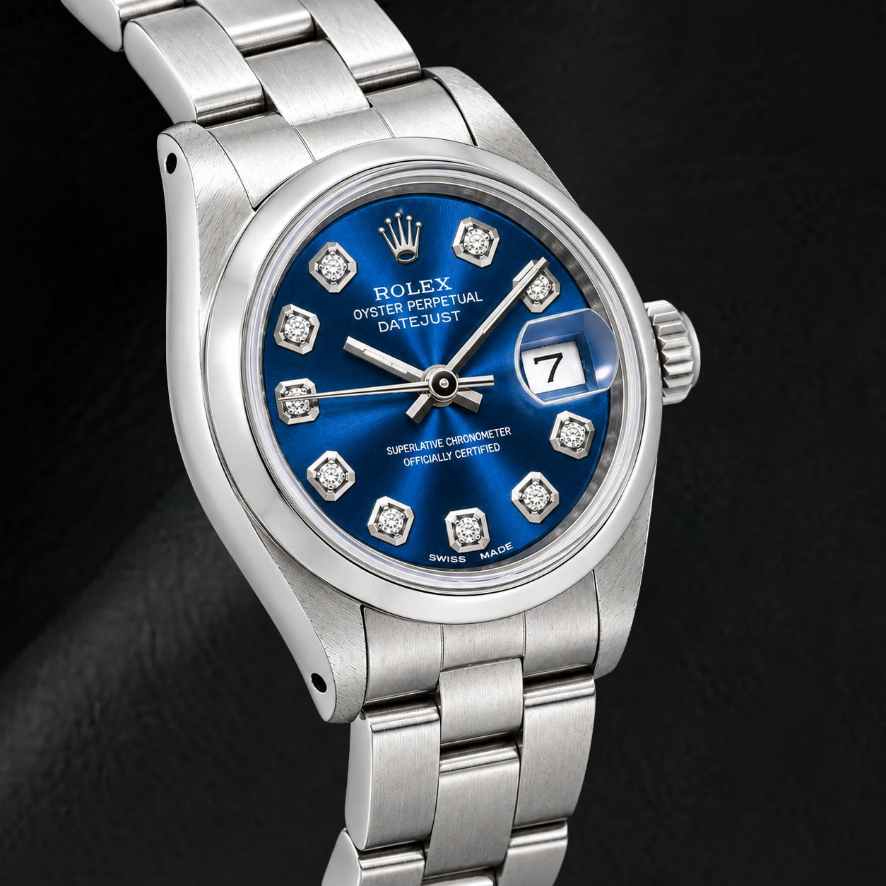 Rolex Datejust 69240 26mm Blue Diamond Dial Stainless Steel Watch
