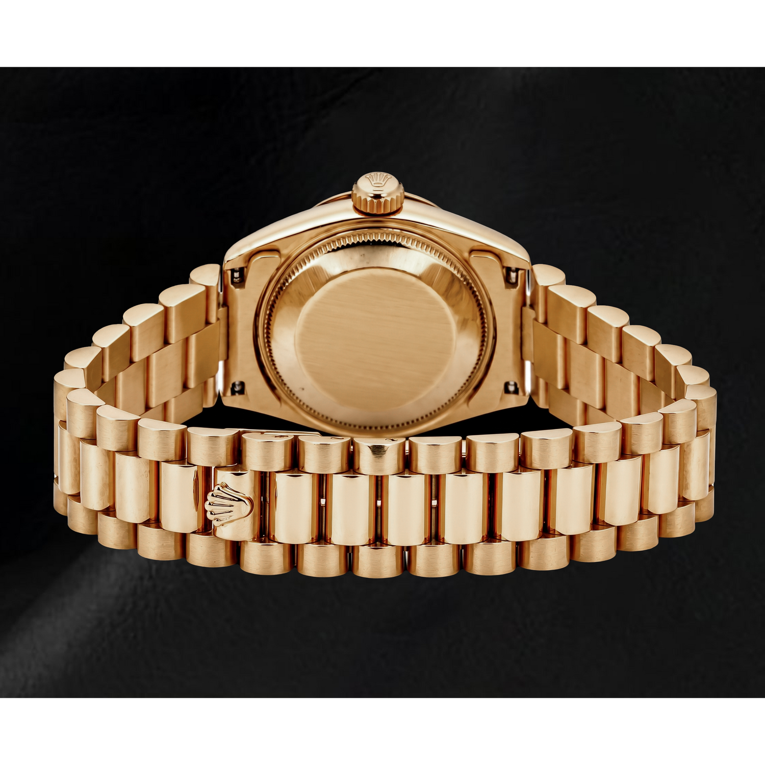 Rolex Day-Date 18038 36mm Diamond Paved Dial Yellow Gold Watch