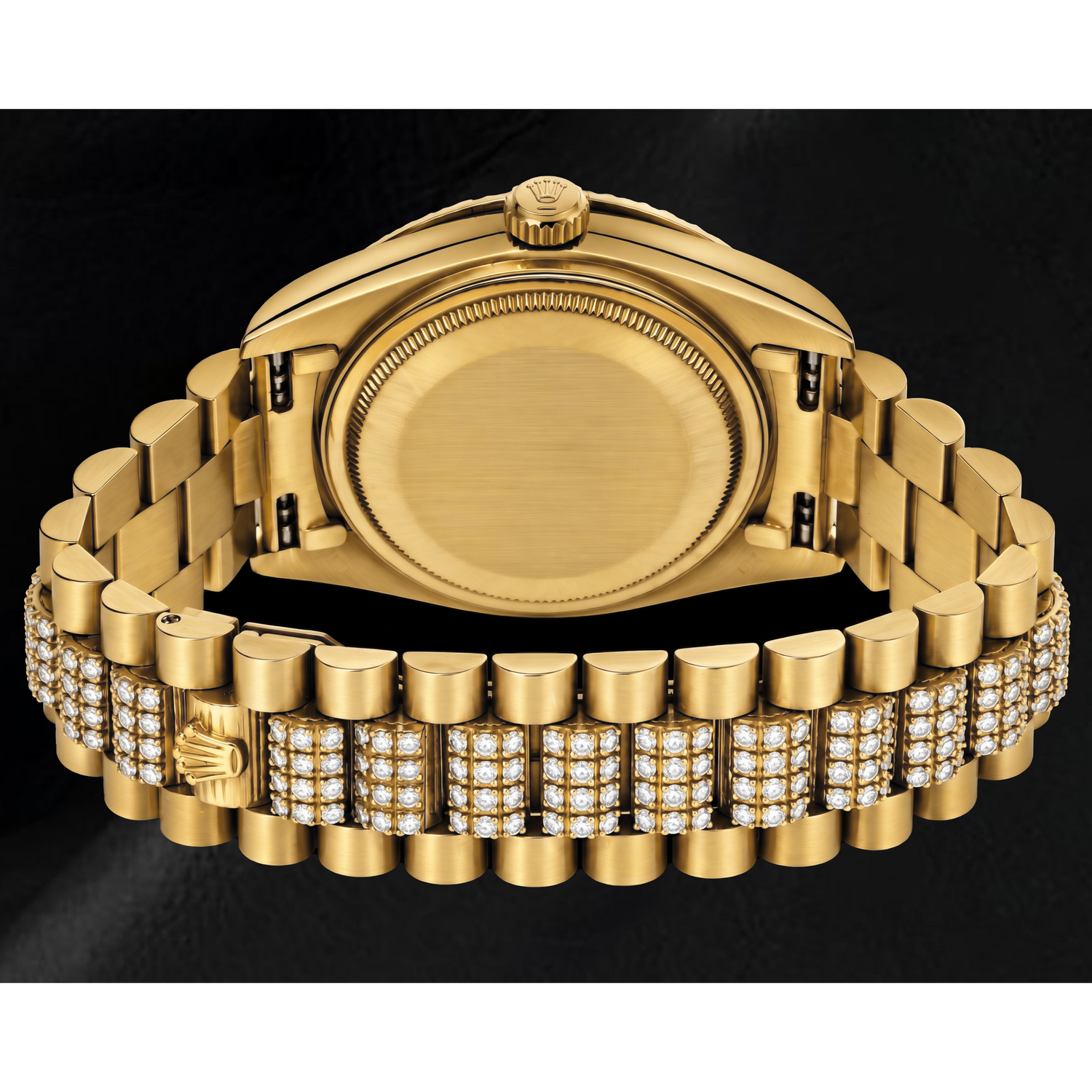 Rolex Day-Date 18078 36mm Champagne Stick Dial Yellow Gold Watch