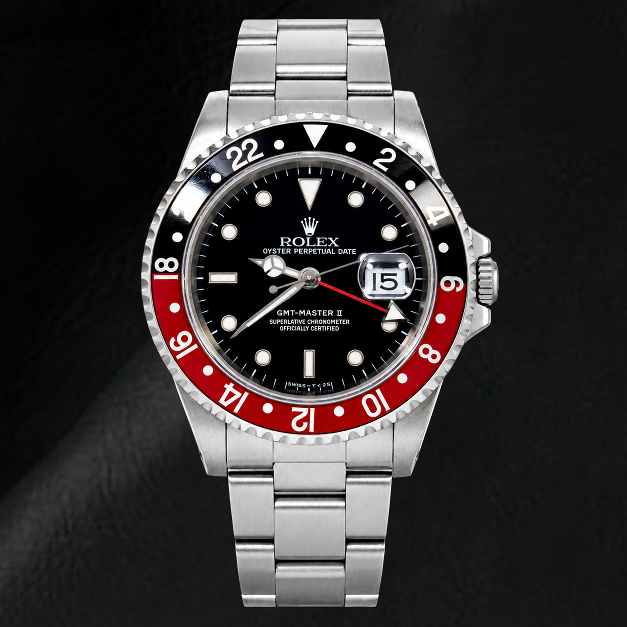 Rolex GMT-Master II 16710 40mm Coke Black Luminous Dial Stainless Steel Watch