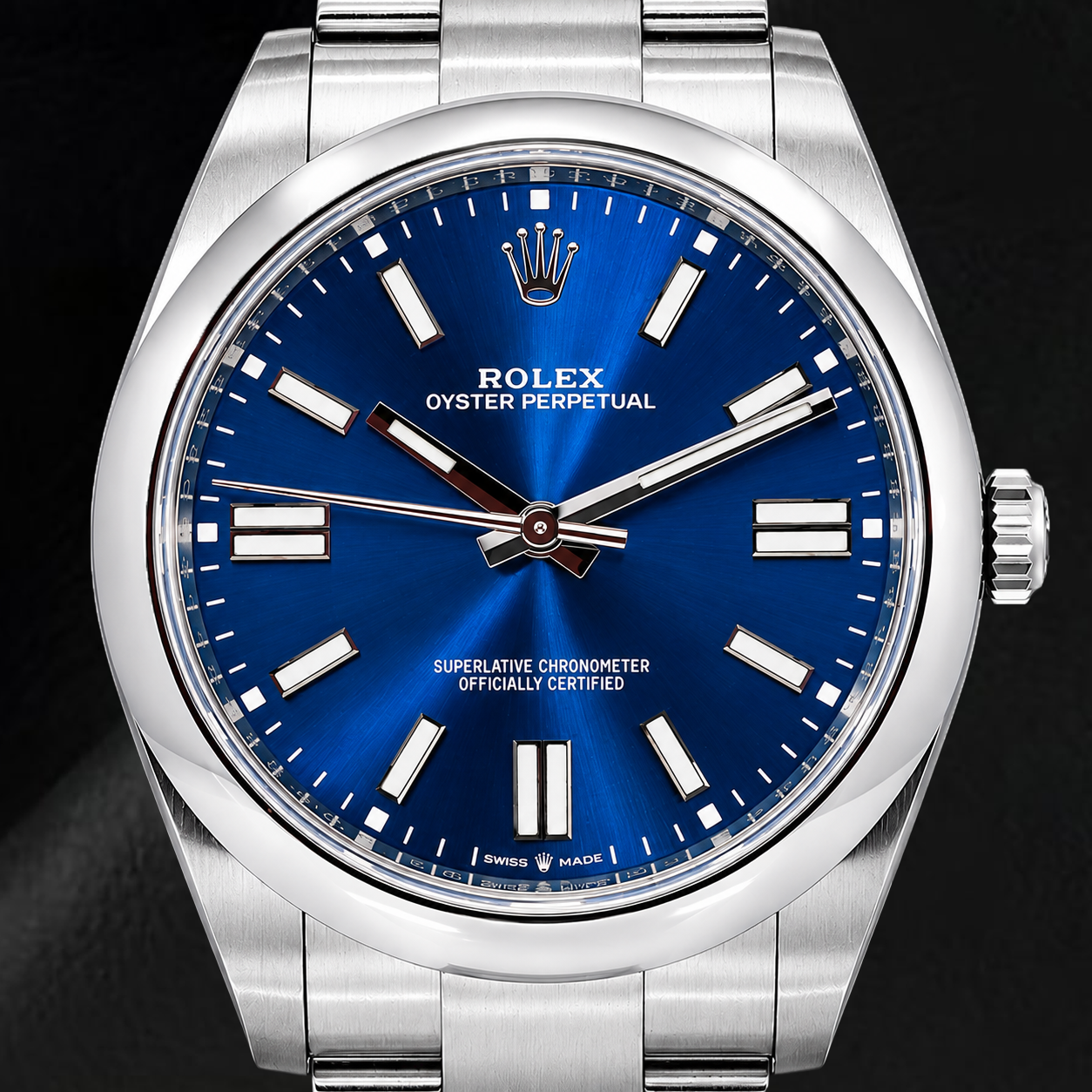 Rolex Oyster Perpetual 124300 41mm Blue Luminous Dial Stainless Steel Watch