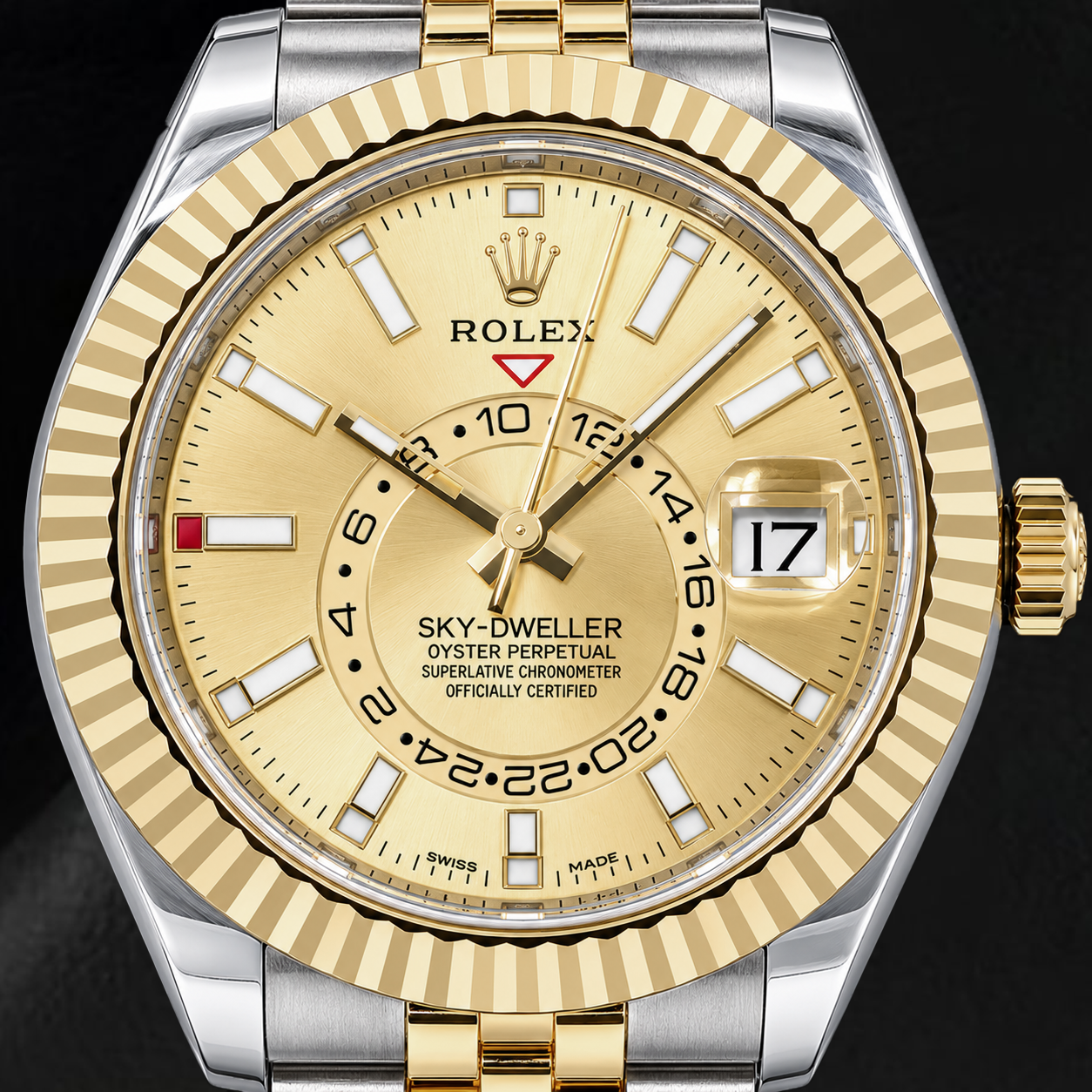 Rolex Sky-Dweller 336933 42mm Champagne Dial Two Tone Watch
