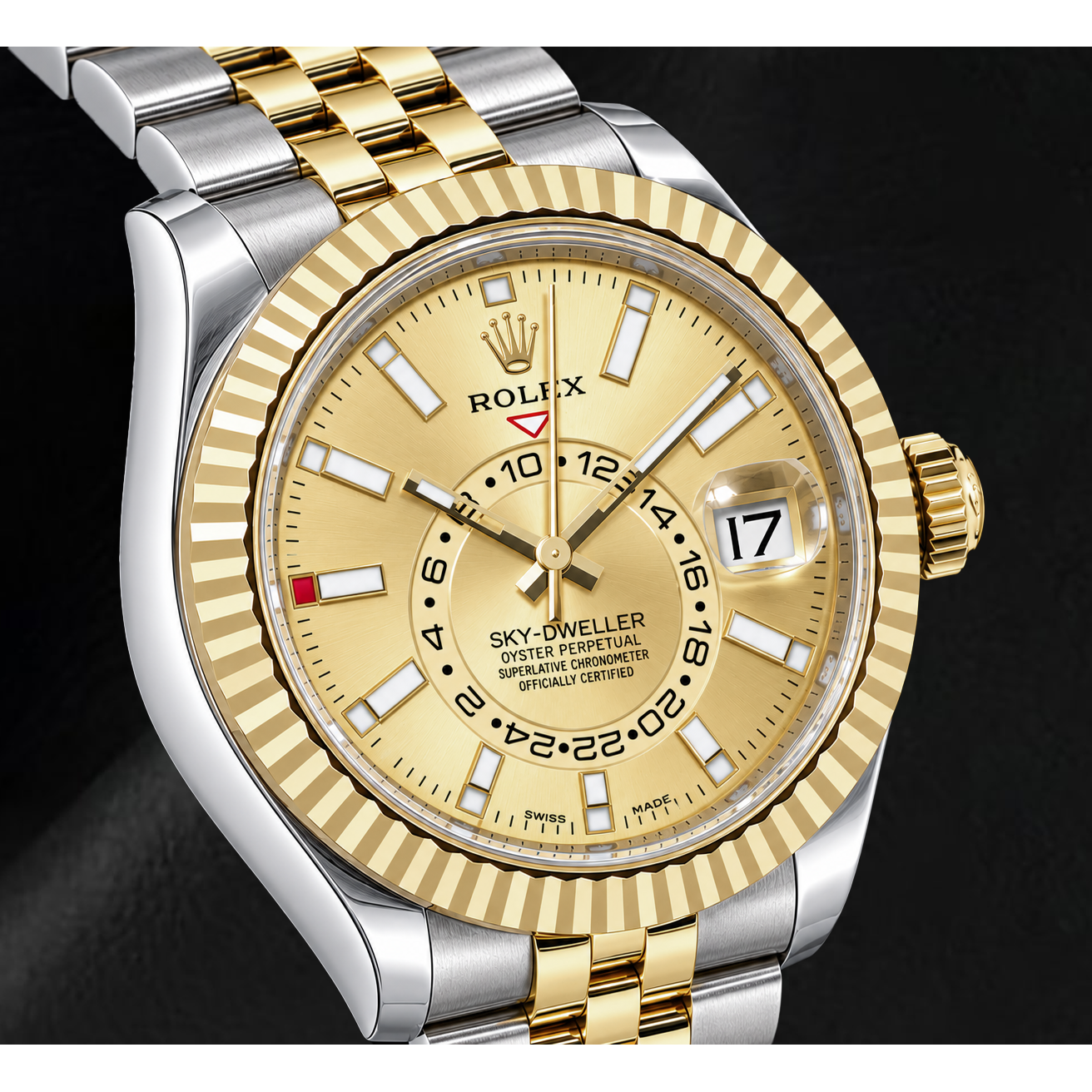 Rolex Sky-Dweller 336933 42mm Champagne Dial Two Tone Watch