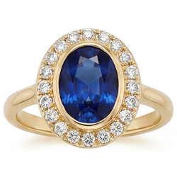 VVS Clarity Royal Blue Sapphire Colored Stone Ring 4.75 ct – 14