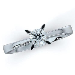 Natural Diamond Ring 1ct - White Gold 14K
