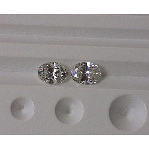 Sparkling Oval Diamond Pair Loose Diamond F Vs1 2 Carat Diamond
