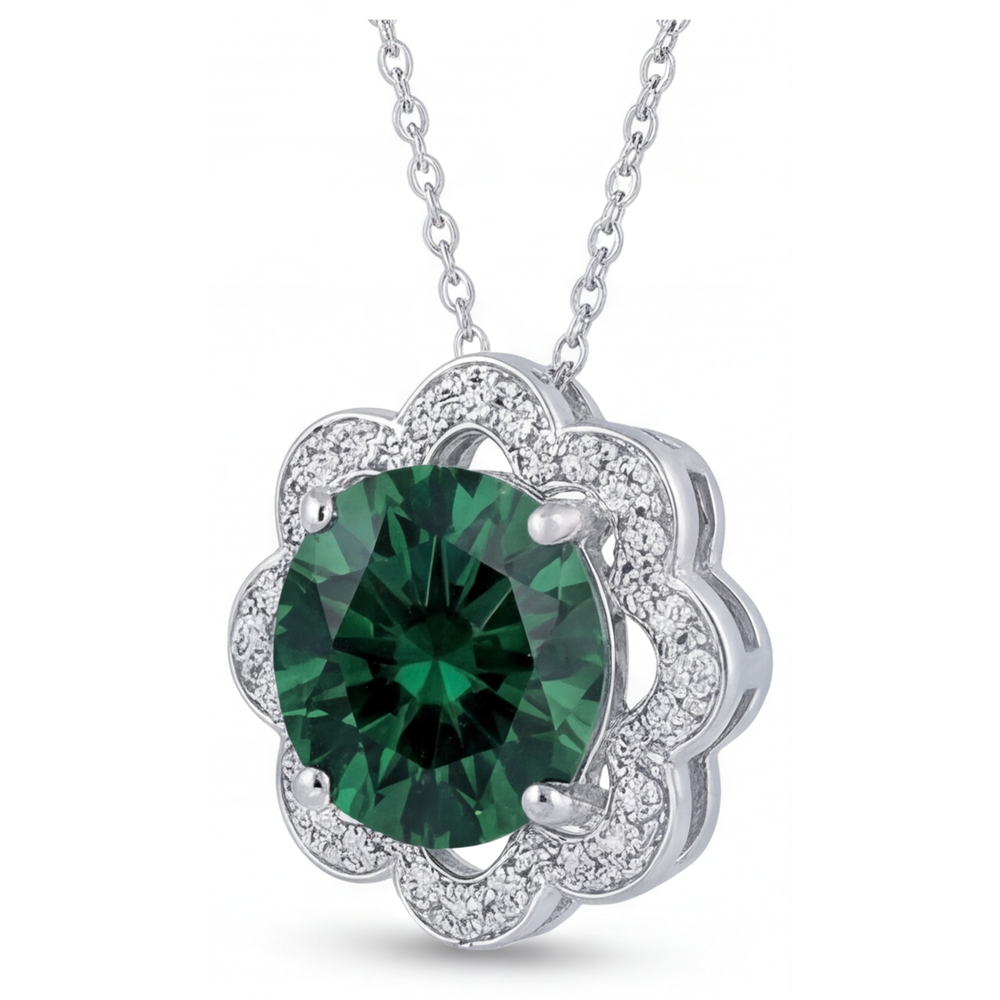 Premium Tourmaline Gemstone Pendant 2.25 ct – side view